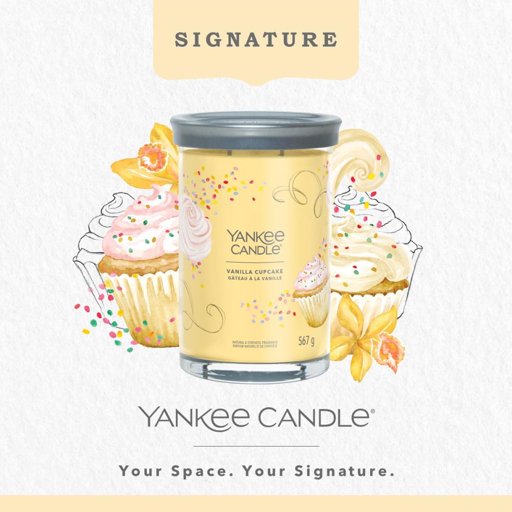 Yankee Candle Vanilla Cupcake Large Tumbler Jar Extra Image 2
